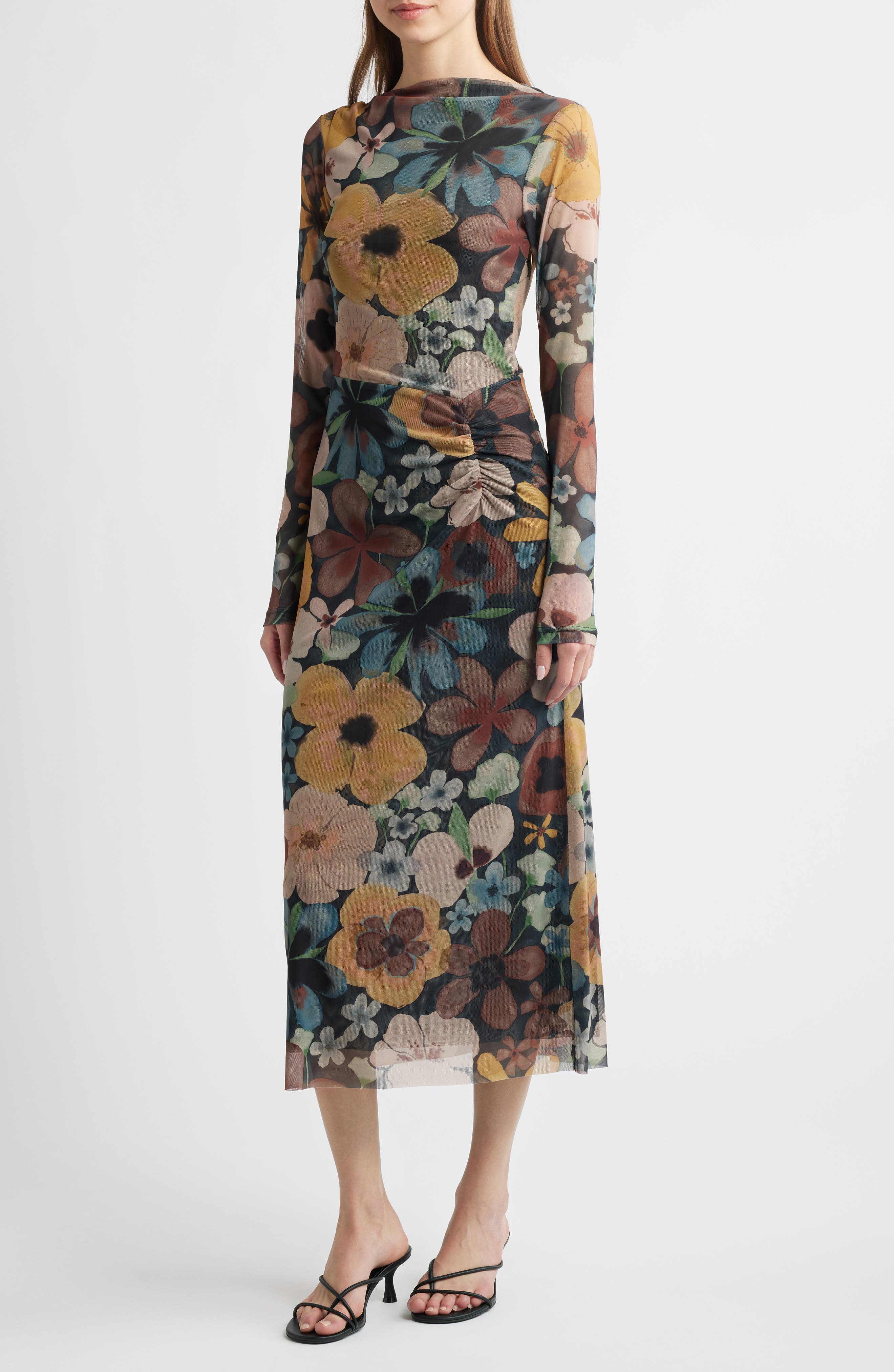 Katya Long Sleeve Midi Dress