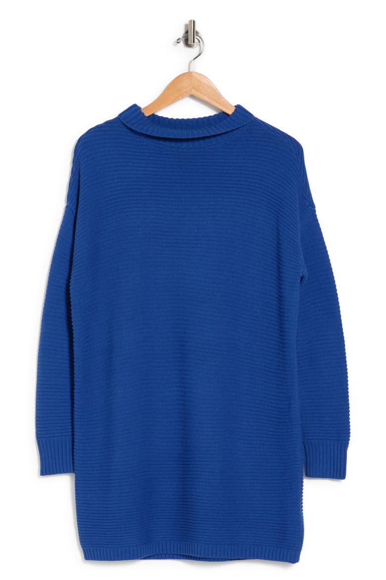 Mock Neck Mini Sweater Dress, Alternate, color, BLUE OLYMPUS