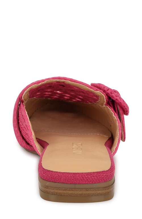 Nine West Caspe Woven Mule In Medium Pink