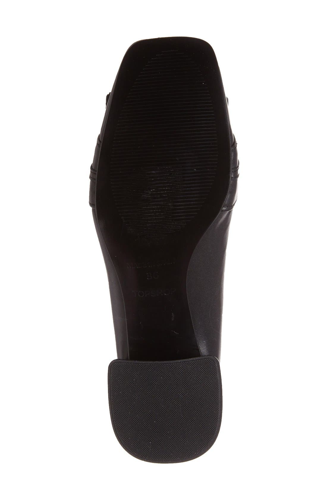 Topshop 'Justify' Block Heel Loafer Pump, Alternate, color, 