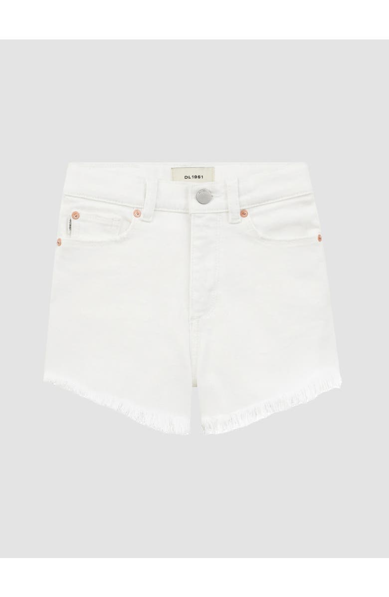 DL1961 Lucy Shorts, Main, color, White Frayed