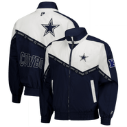 Pro Player Men's Pro Player Navy/White Dallas Cowboys Tape II Lightweight Full-Zip Jacket