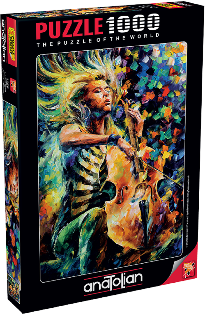 Anatolian Fabolous Cellist 1000 piece Jigsaw Puzzle for Adults, Main, color, Multicolor