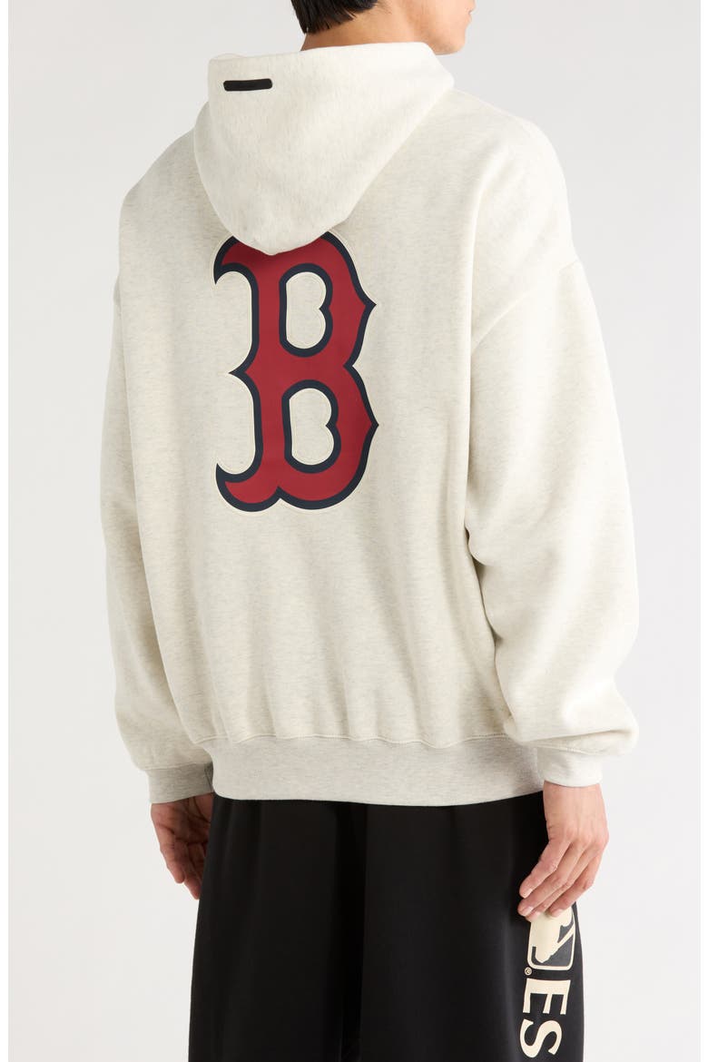 x MLB Red Sox Sport Cotton Blend Graphic Hoodie, Alternate, color, OATMEAL HEATHER/ LIGHT HEATHER