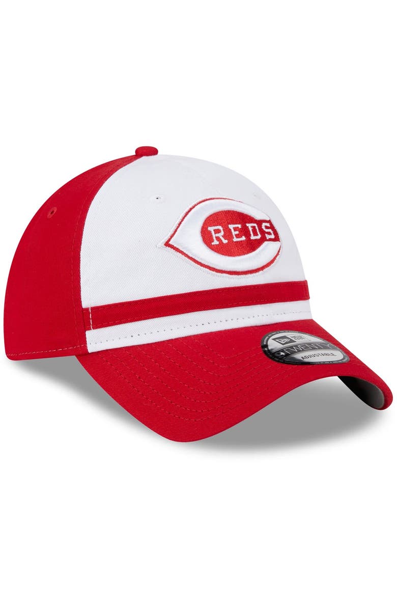 New Era Men's New Era White Cincinnati Reds 2024 Batting Practice 9TWENTY Adjustable Hat, Alternate, color,