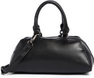 BCBG Faux Leather Top Handle Satchel