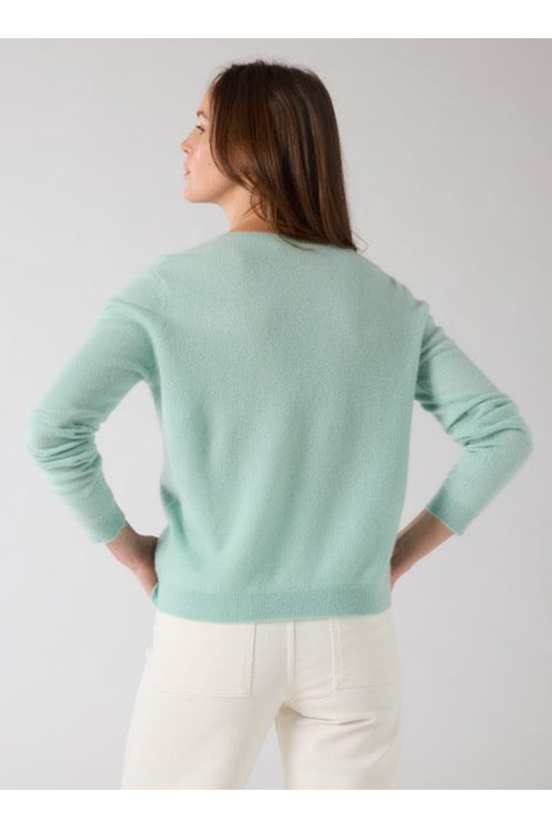 Cashmere Seamless Long Sleeve Crewneck, Alternate, color, VERT D'EAU