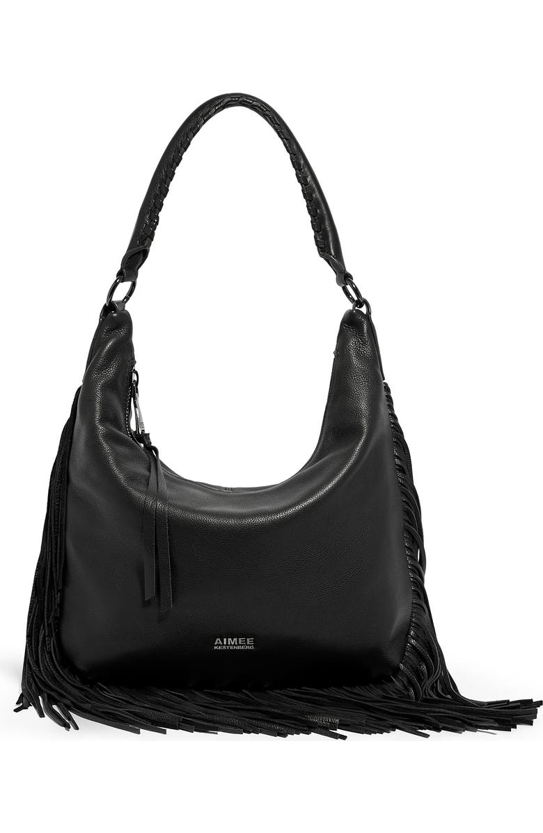 AIMEE Fringe Benefits Hobo Bag, Main, color,
