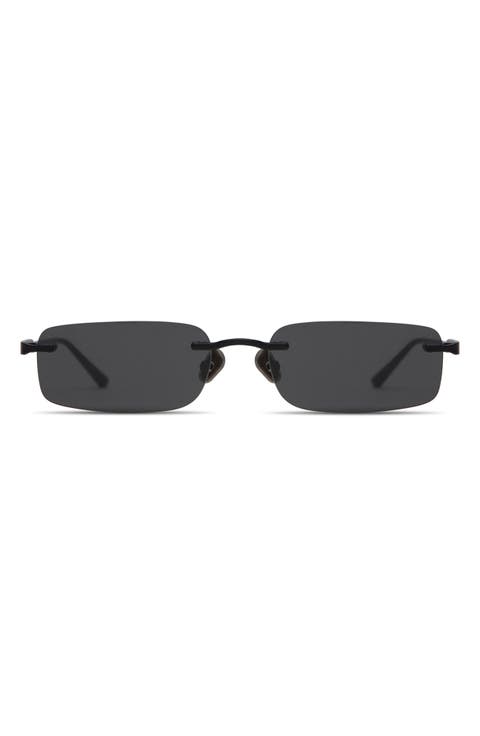 Kendall 55mm Rimless Rectangular Sunglasses