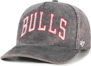 '47 Men's '47 Charcoal Chicago Bulls Reclaim Snow Wash Corduroy Adjustable Hitch Hat