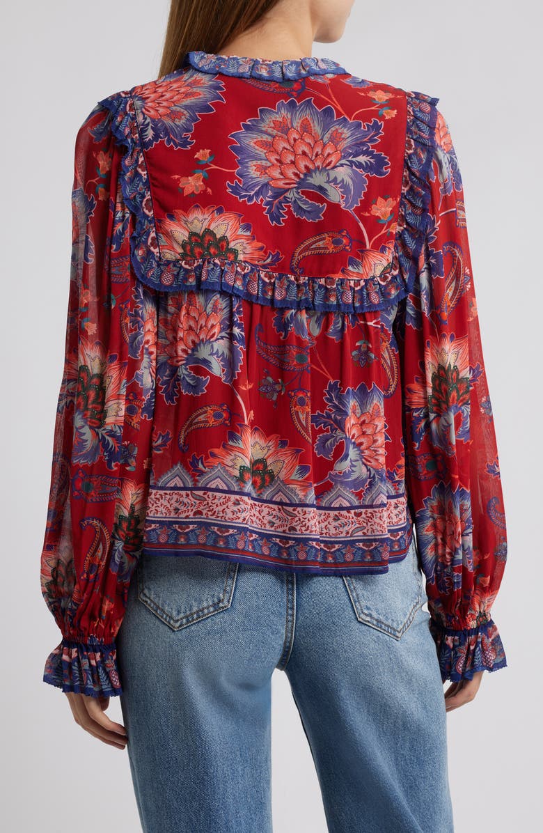 FARM Rio Luang Long Sleeve Popover Top, Alternate, color,