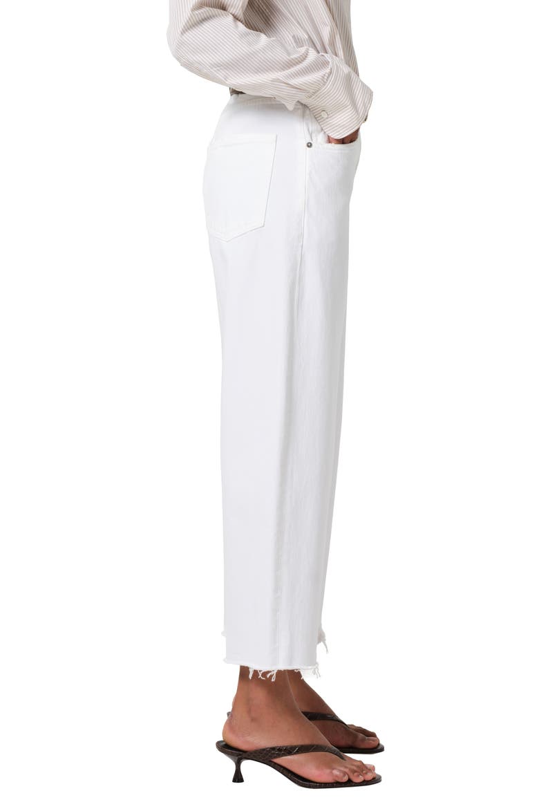 Ayla Raw Hem Crop Wide Leg Jeans, Alternate, color, HARLOW
