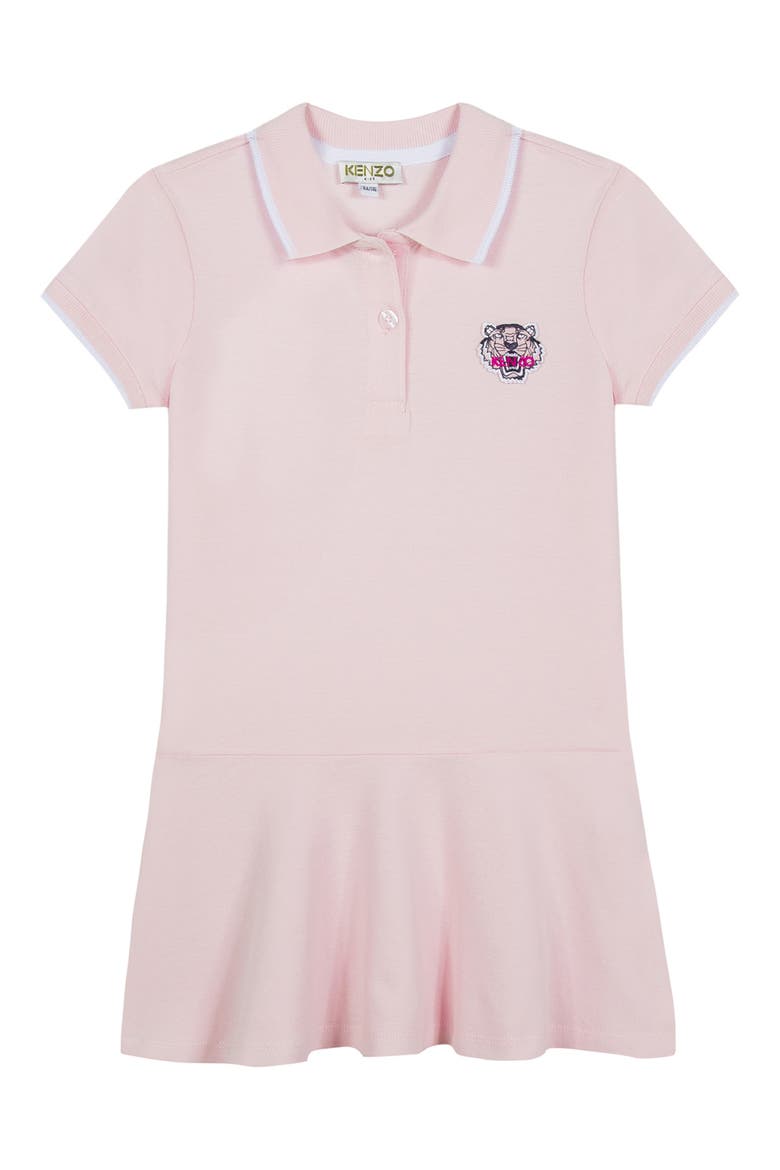 Short Sleeve Polo Dress, Main, color, OLD PINK