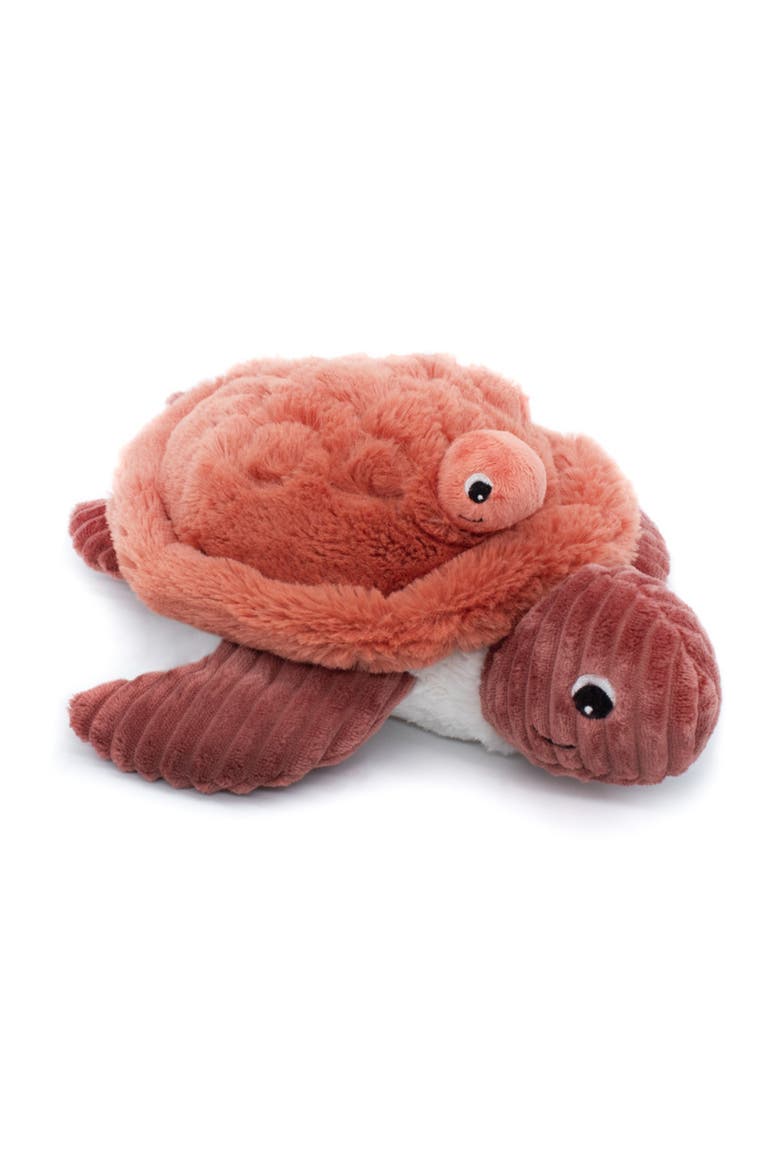 Sea Turtle Mom & Her Baby (Medium) - Secret Keeper Plush Toy, Eco-Friendly, Soft & Washable, Alternate, color, Terracotta
