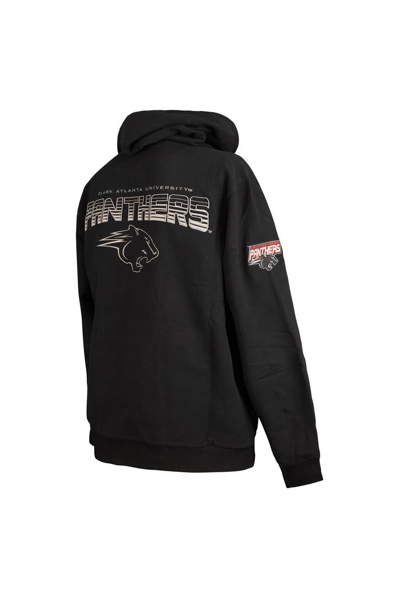 Men's FISLL  Black Clark Atlanta University Panthers Puff Print Sliced Pullover Hoodie, Alternate, color, Black
