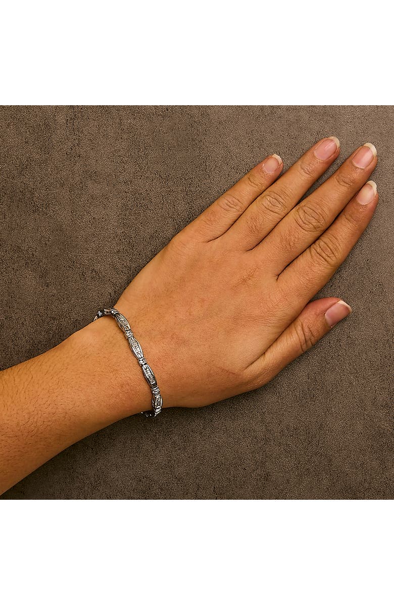 Haus of Brilliance 14K White Gold 2.0 Cttw Princess and Round Diamond Bar and Link Bracelet, Alternate, color, White