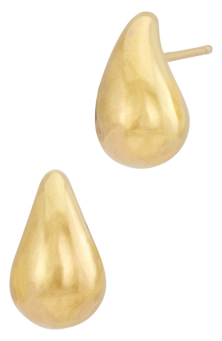 SAVVY CIE JEWELS Mini Raindrop Stud Earrings, Main, color, Gold
