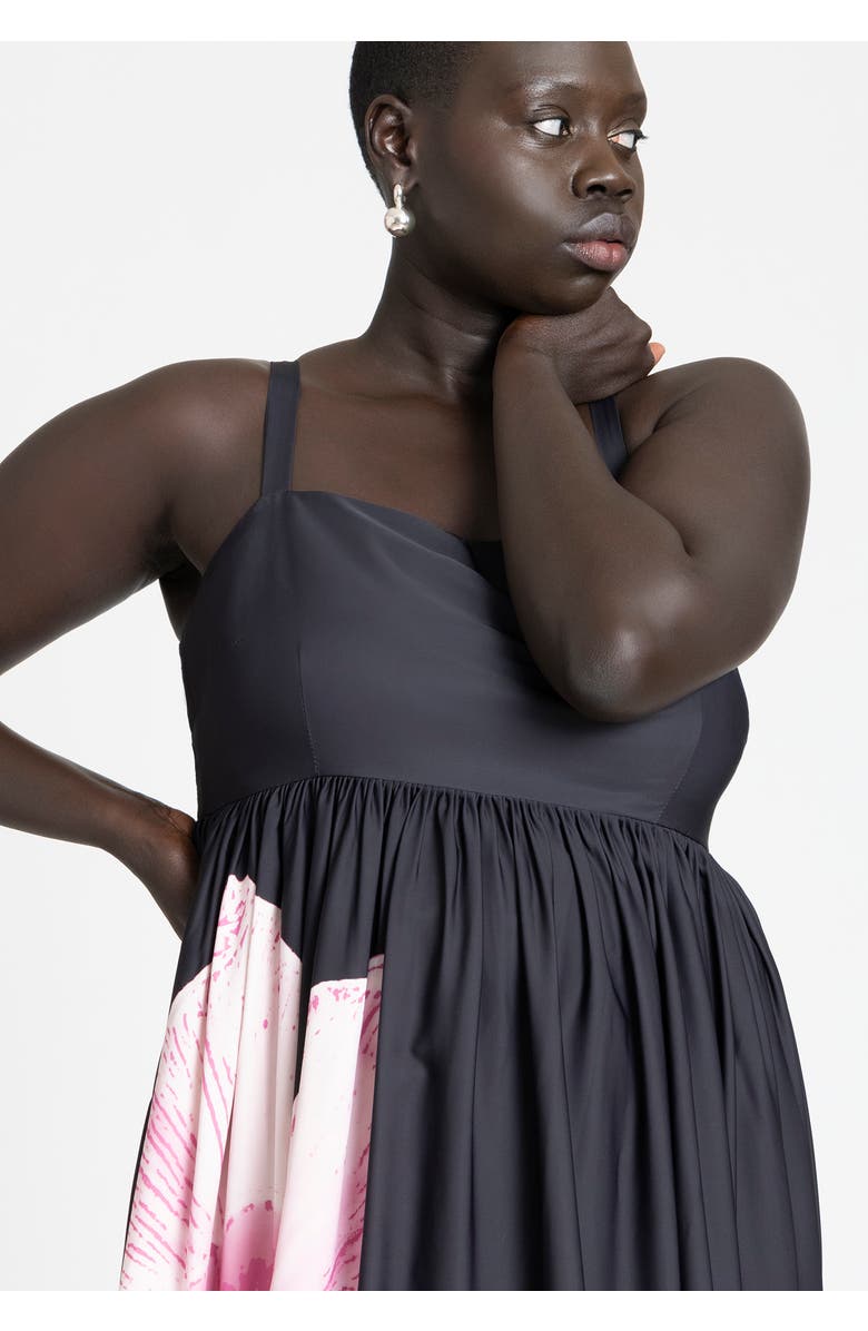 ELOQUII Printed Flower Maxi Dress, Alternate, color, Floral Photo