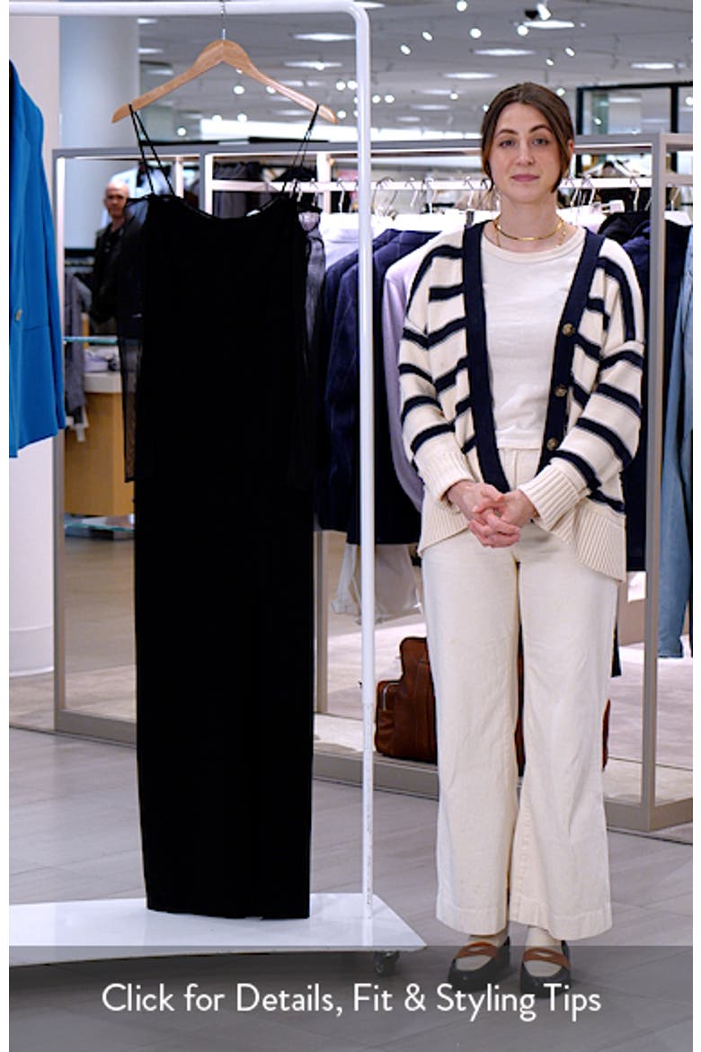 Marian Off the Shoulder Mesh Long Sleeve Gown video