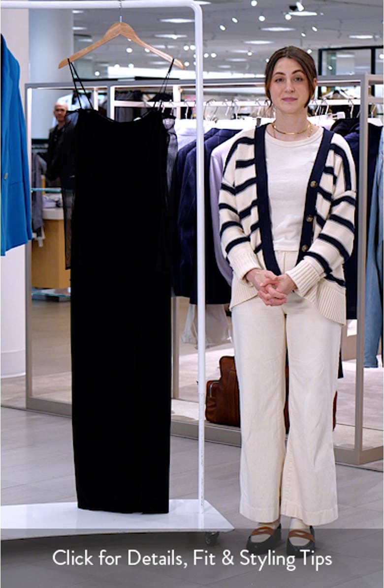 Marian Off the Shoulder Mesh Long Sleeve Gown, sales video thumbnail