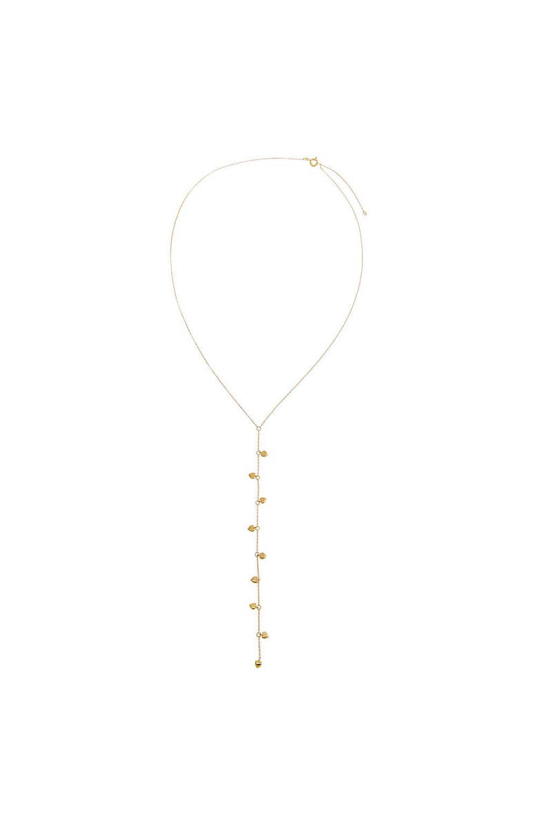BY ADINA EDEN Solid Puffy Hearts Lariat Necklace 14K, Alternate, color, 