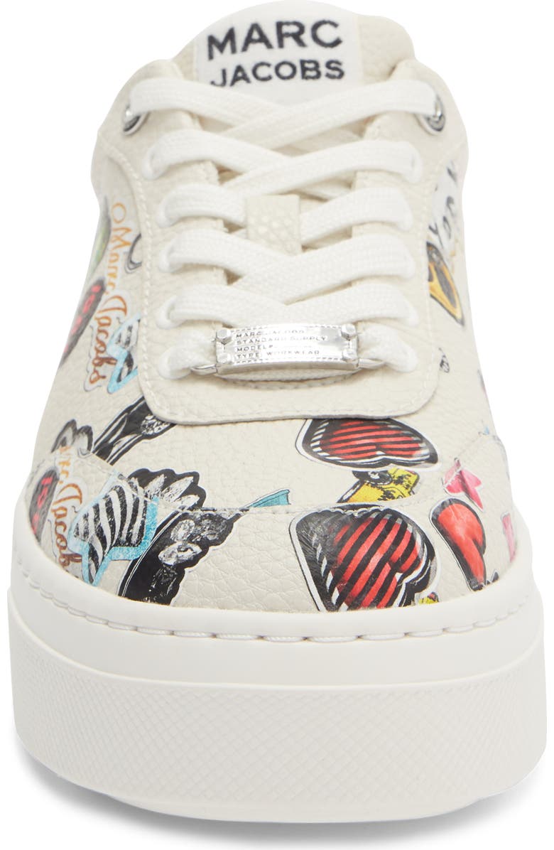 Marc Jacobs Bold Logo Platform Sneaker, Alternate, color, White Multi