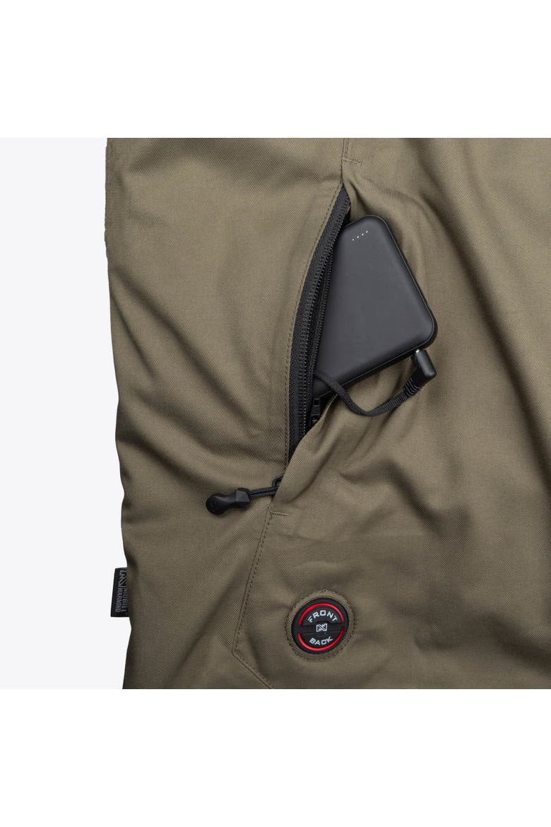 Denali Anorak Heated Waterproof 1/4 Zip Snow Jacket, Alternate, color, Olive