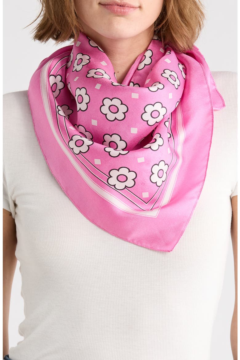 Daisy Dot Silk Square Scarf (Women) | Nordstromrack