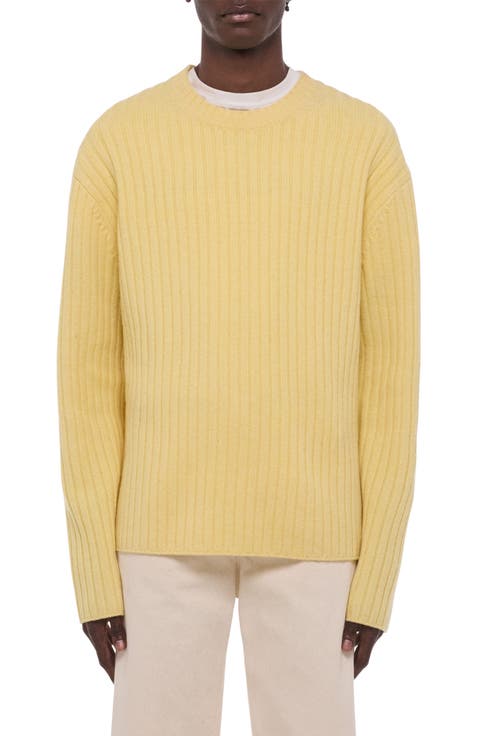 Rustic Wool Ribbed Sweater