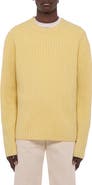 Helmut Lang Rustic Wool Ribbed Sweater