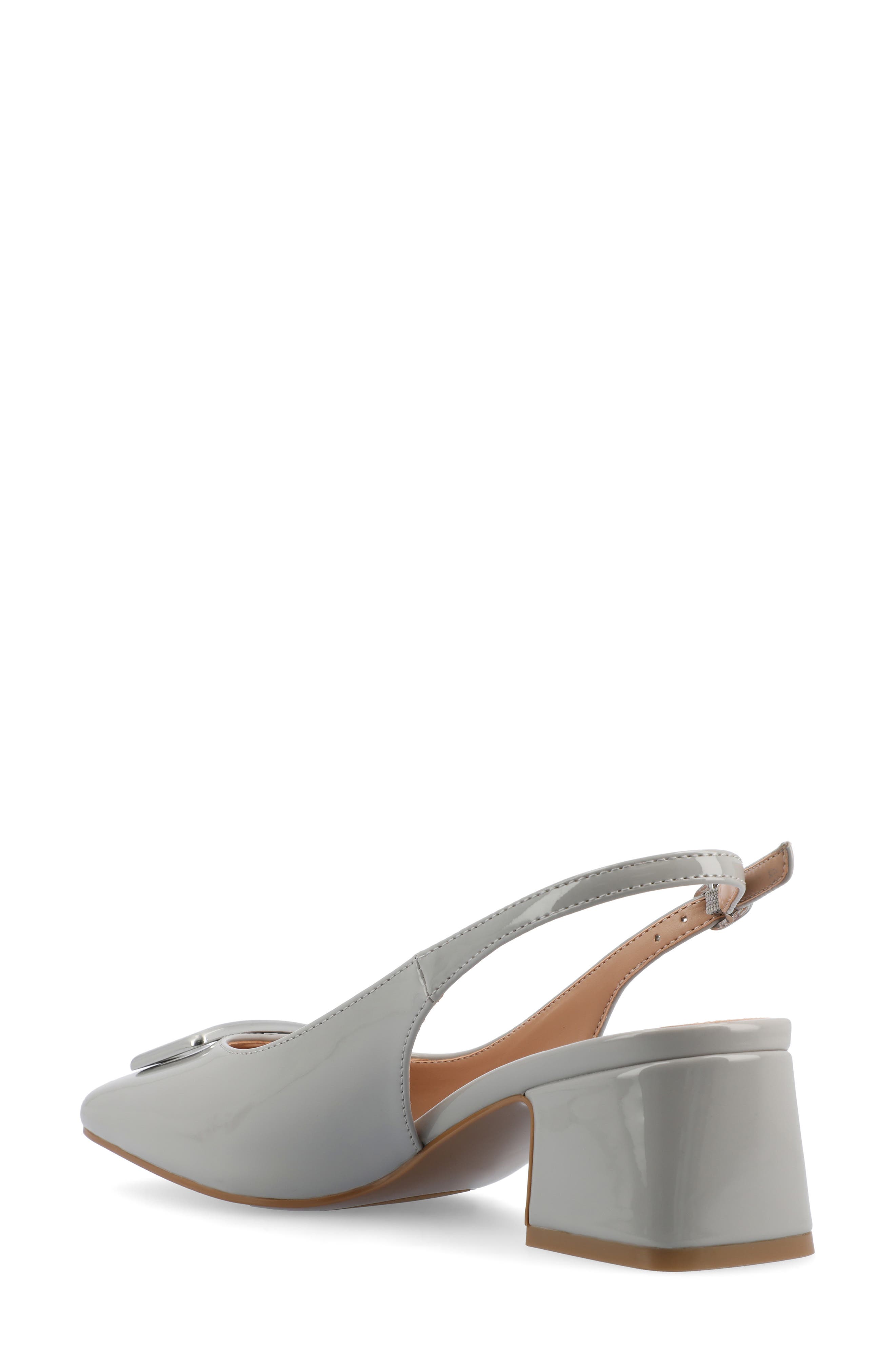Journee Collection Everlee Slingback Pump, Alternate, color, Grey
