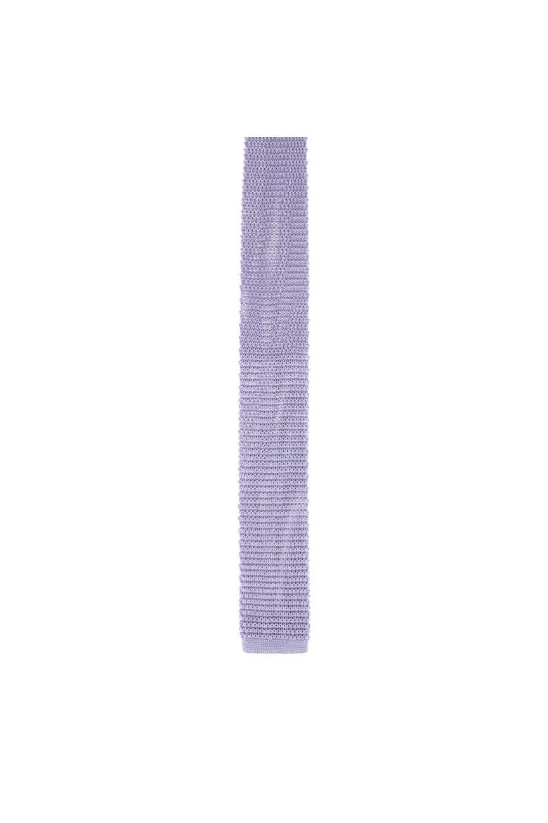 Zion Knit Silk Solid Colored Necktie, Alternate, color, Lilac
