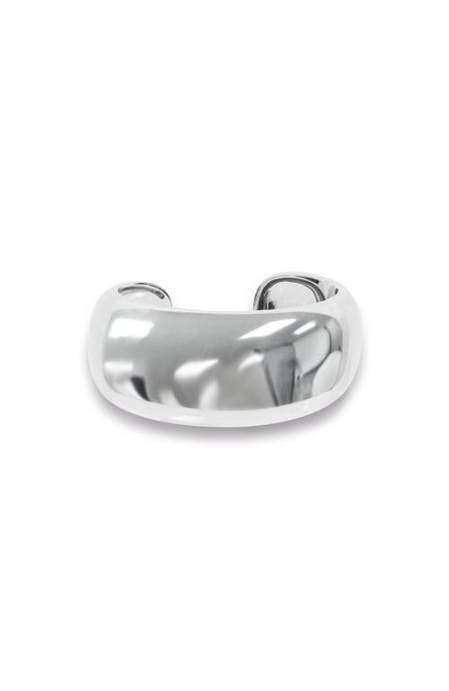 Rc Retro Chic Drop Wide Bangle In Silver