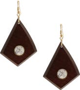 OLIVIA WELLES Karmen Wood Drop Earrings