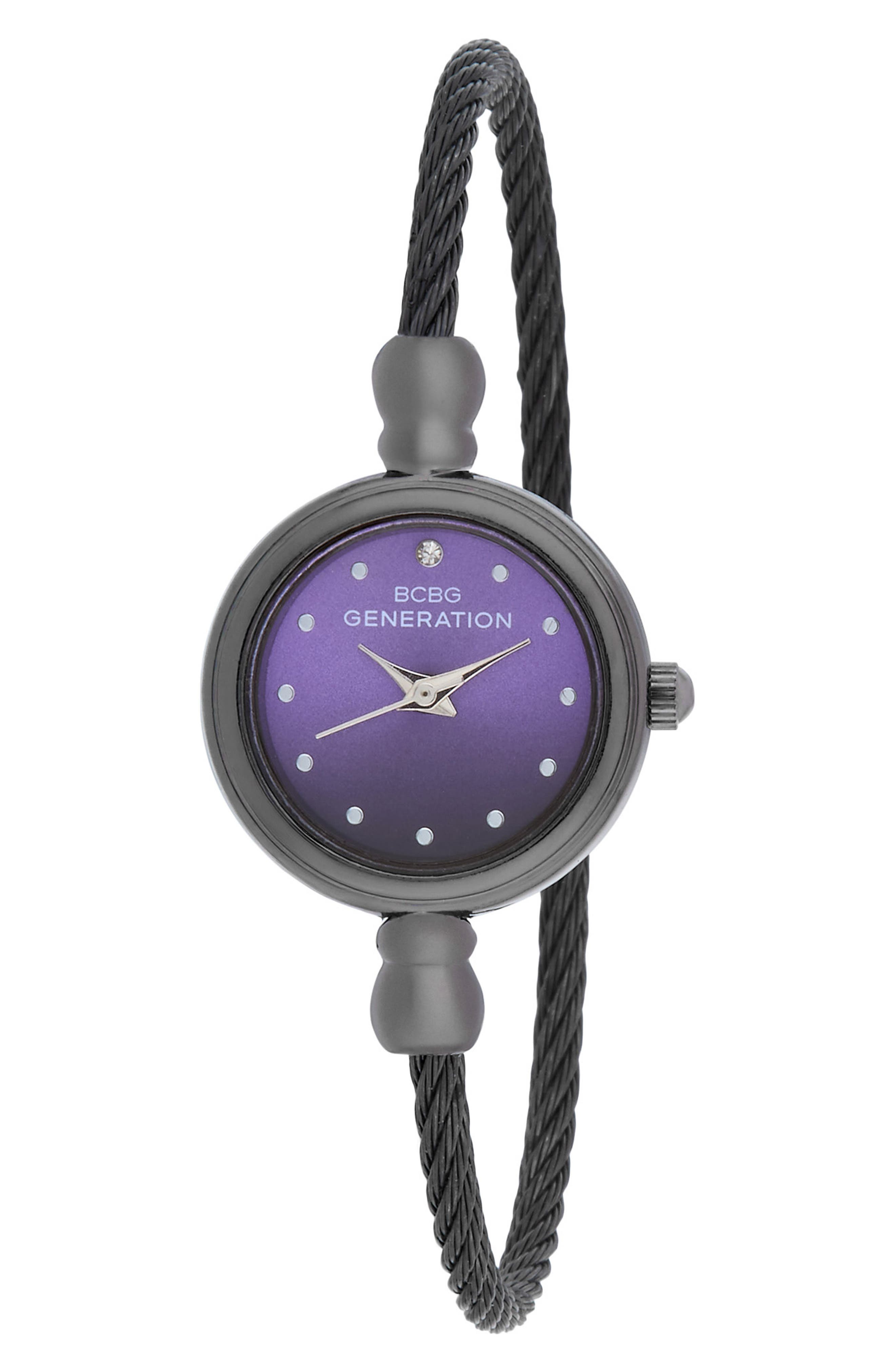 BCBG Sienna Cable Bangle Watch