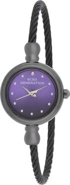 BCBG Sienna Cable Bangle Watch