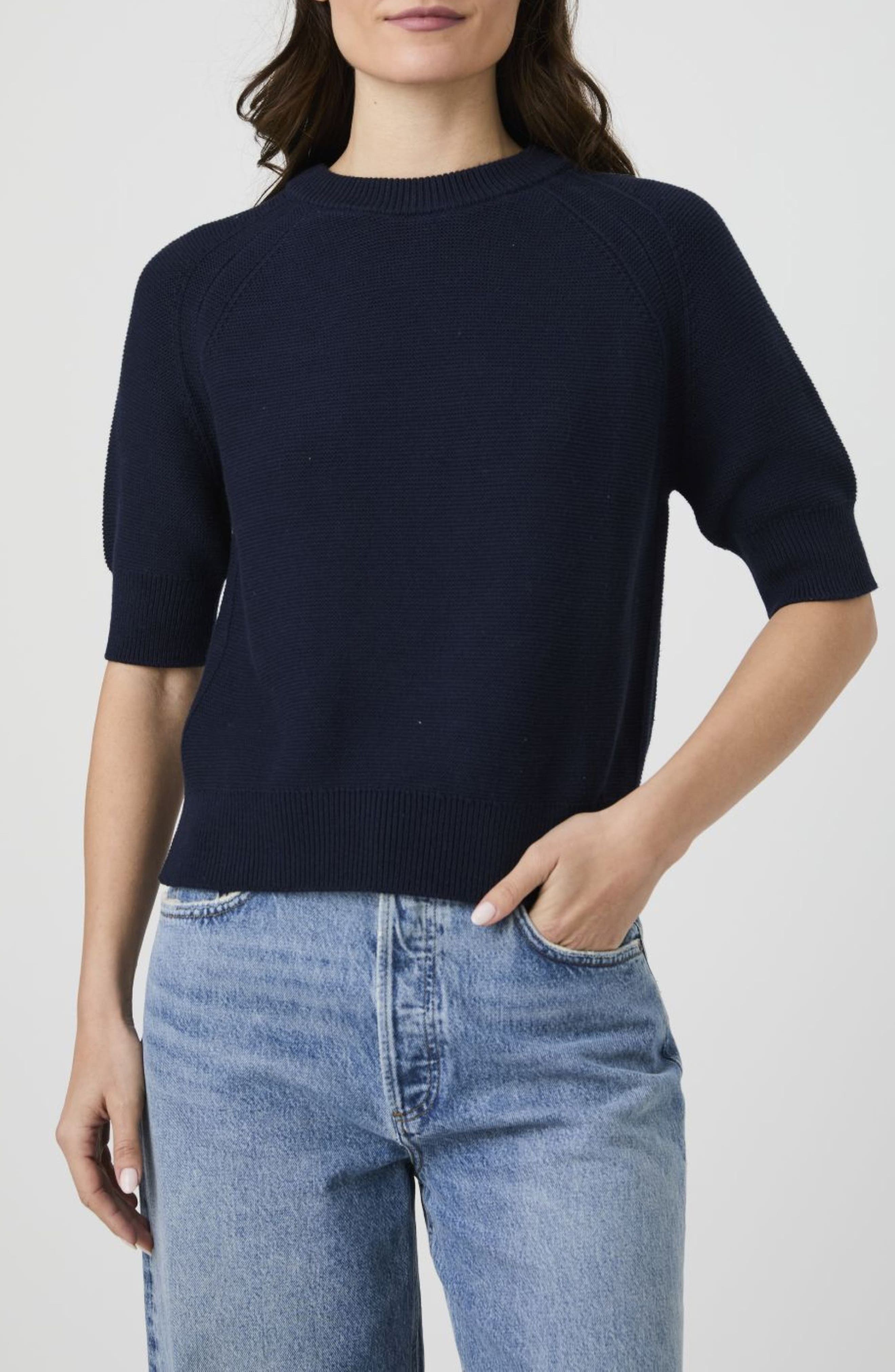 French Connection Lily Mozart Raglan Sleeve Sweater in Navy at Nordstrom Rack, Size X-Small