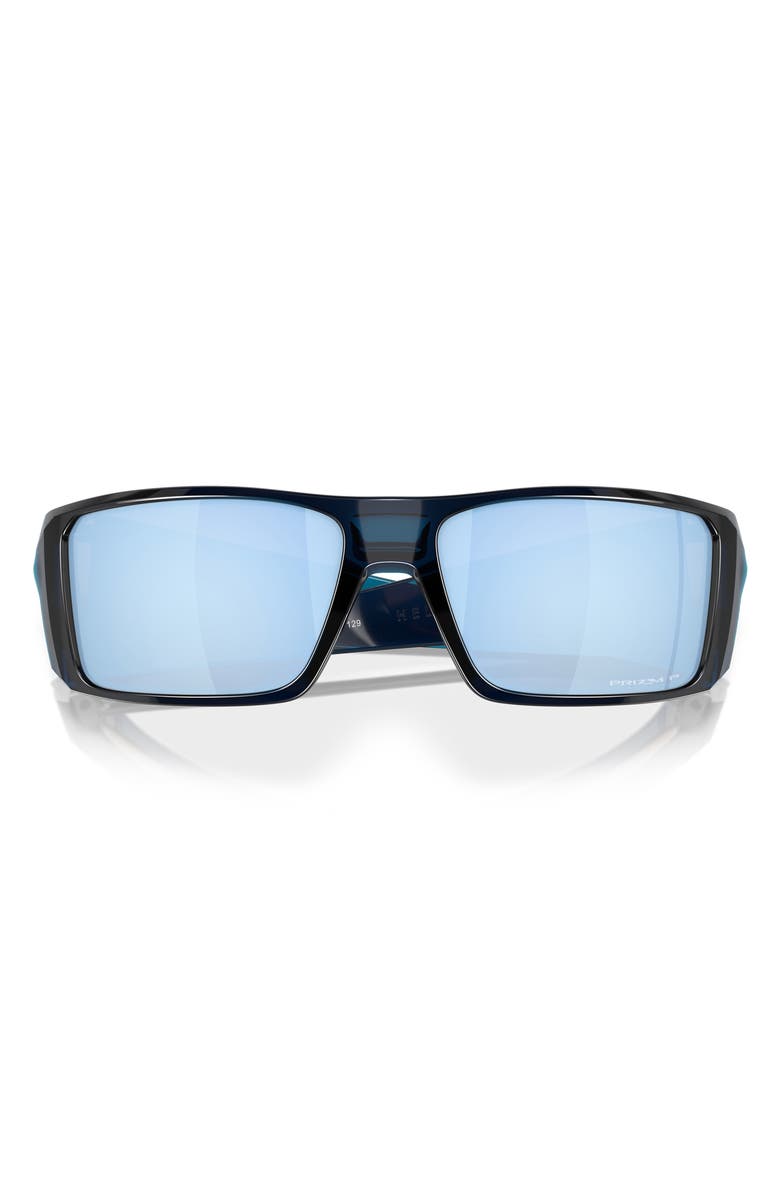 Oakley Heliostat 61mm Prizm<sup>™</sup> Polarized Rectangular Sunglasses, Alternate, color, Dark Blue