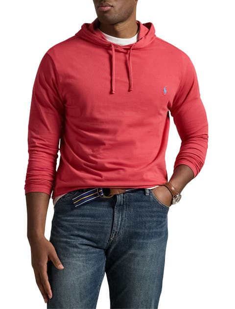 Big & Tall Jersey Hooded Long-Sleeve T-Shirt