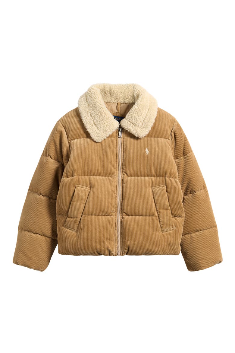 Cotton Corduroy Down Jacket, Main, color, KHAKI