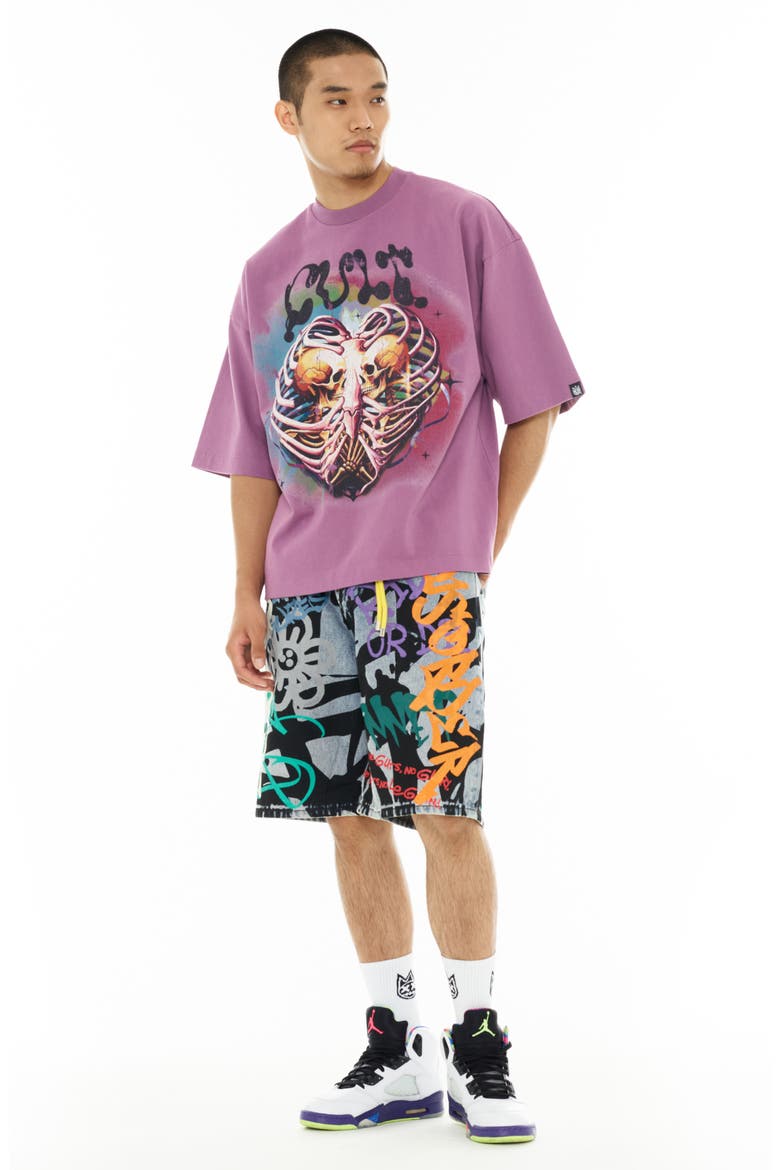 Crewneck Graphic T-Shirt, Alternate, color, DUSTY LAVENDER