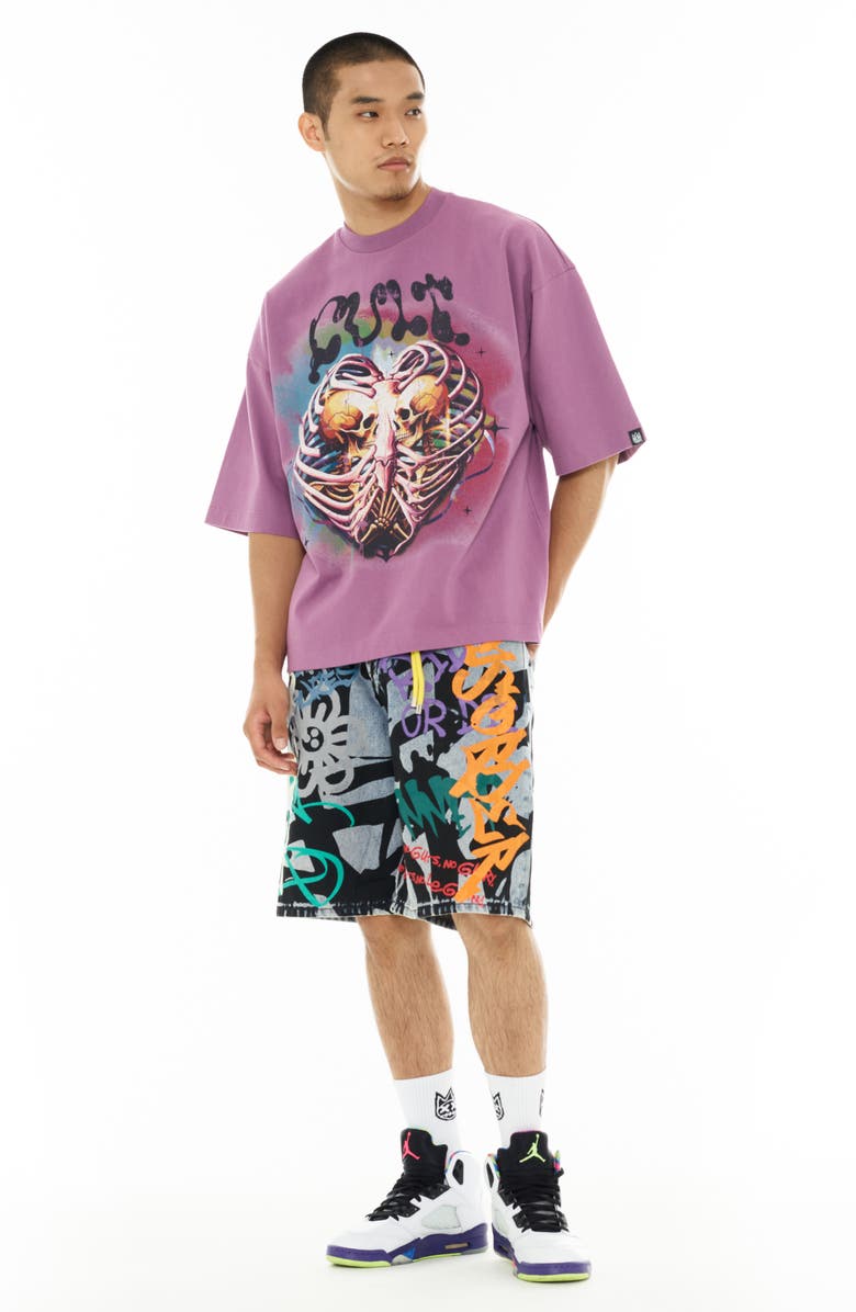 Cult of Individuality Crewneck Graphic T-Shirt, Alternate, color,