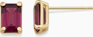 Oradina 14K Gold Date Me Birthstone Stud Earrings