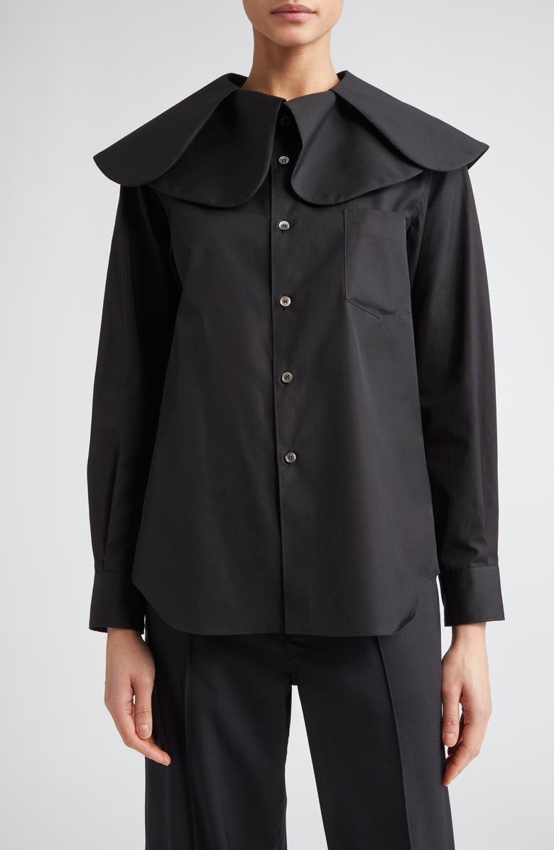 Comme des Garçons Comme des Garçons Cotton Broadcloth Button-Up Shirt, Main, color, 