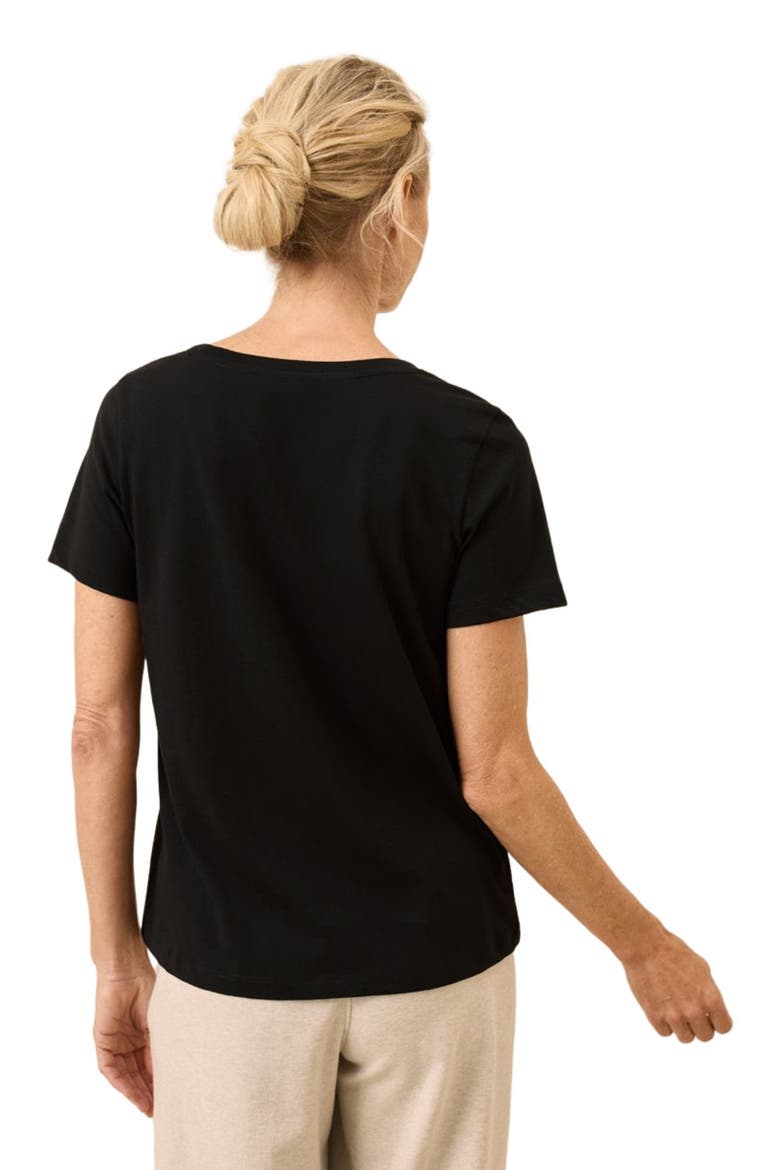 Organic Cotton Softspun Scoop Neck Tee, Alternate, color, Black