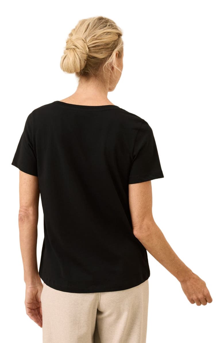 Pact Organic Cotton Softspun Scoop Neck Tee, Alternate, color, Black