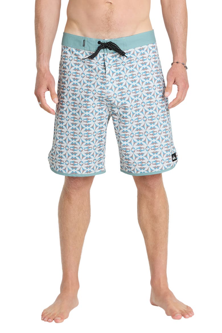 Nature Tile 19 Board Shorts, Main, color, PEYOTE