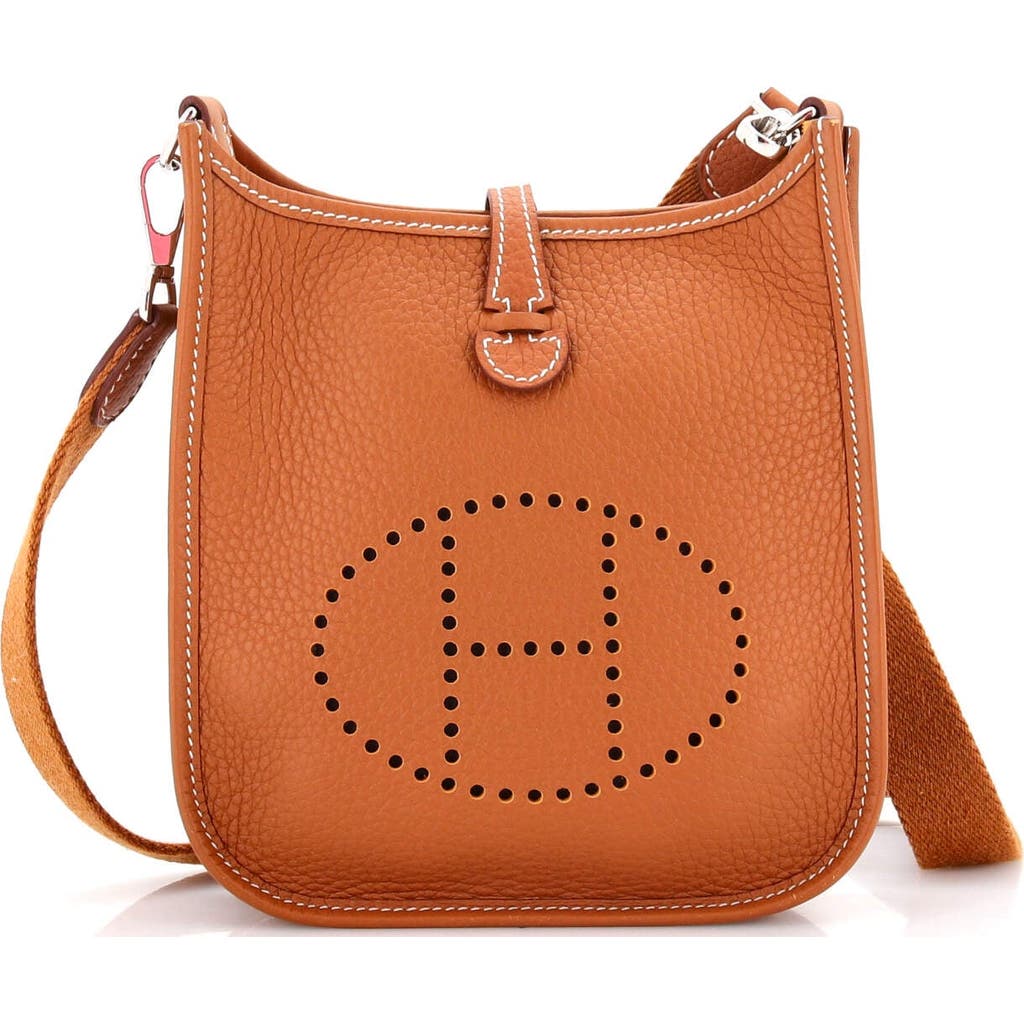 Pre-owned Hermes Hermes Evelyne Bag Gen Iii Clemence Tpm In Brown