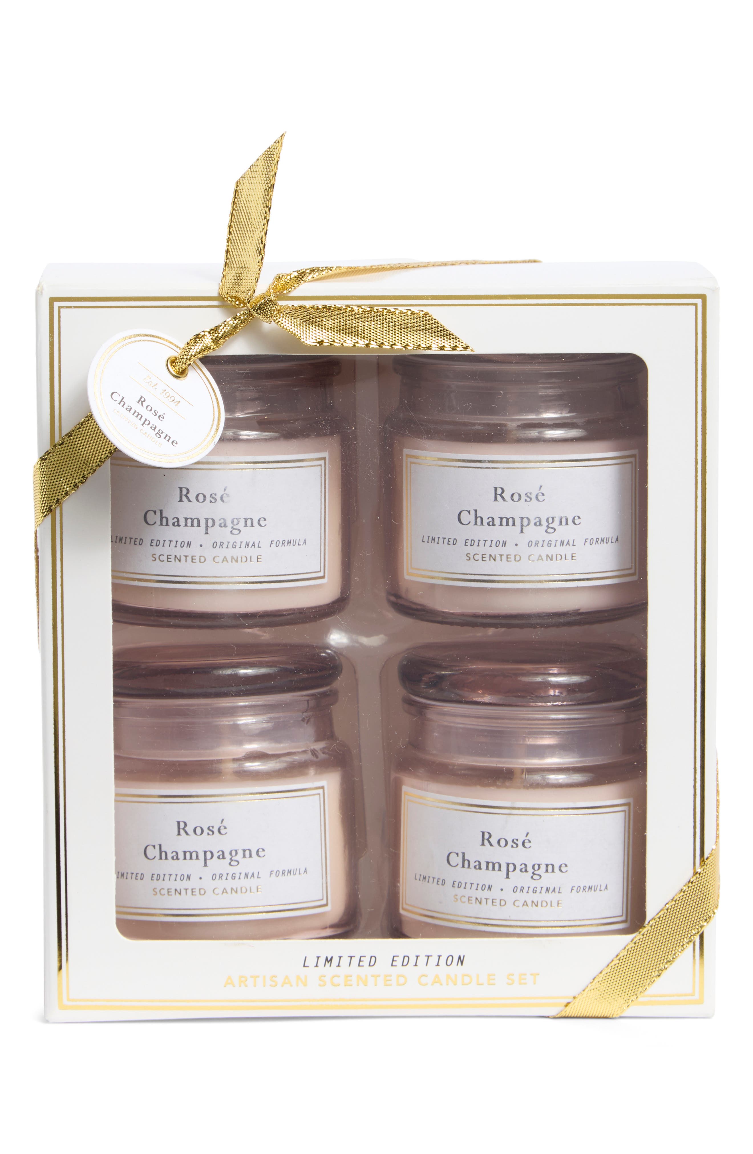 PORTOFINO CANDLES Champagne Set of 4 Mini Candles
