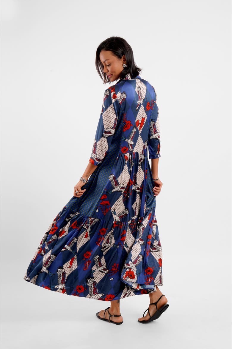 Maxi Shirt Dress - "Eagle Fields", Alternate, color, Eagle Fields